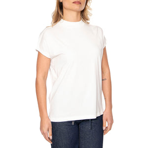White Volta Tee White - Maglietta Girocollo Donna Bianca WTS00226-WHITE . THINKING MU 