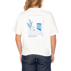 Sobremesa Lucia Tee White - Maglietta Girocollo Donna Bianca WTS00416-WHITE . THINKING MU 