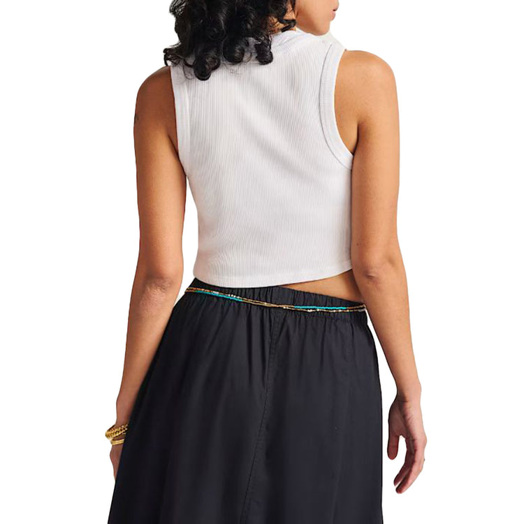 DREW RIB TANK SKATE CLASSICS WHITE - Canotta Donna Bianca VN000G3JWHT1 . VANS 