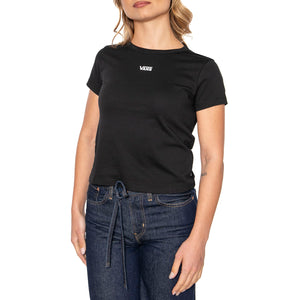 Basic Mini SS Black - Maglietta Girocollo Donna Nera VN000JDQBLK1 . VANS 