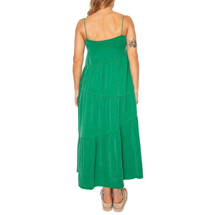 Vestido largo amplio verde - Abito Donna Verde 51W/41220 . WILD PONY 