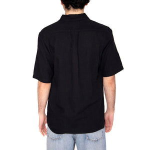 SS Shirt Nera - Camicia Maniche Corte Uomo Nera 112362729 . WRANGLER 