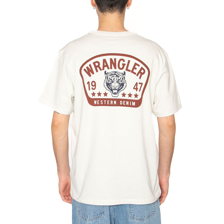 Graphic Tee Vintage White - Maglietta Girocollo Uomo Bianca 112362773 . WRANGLER 
