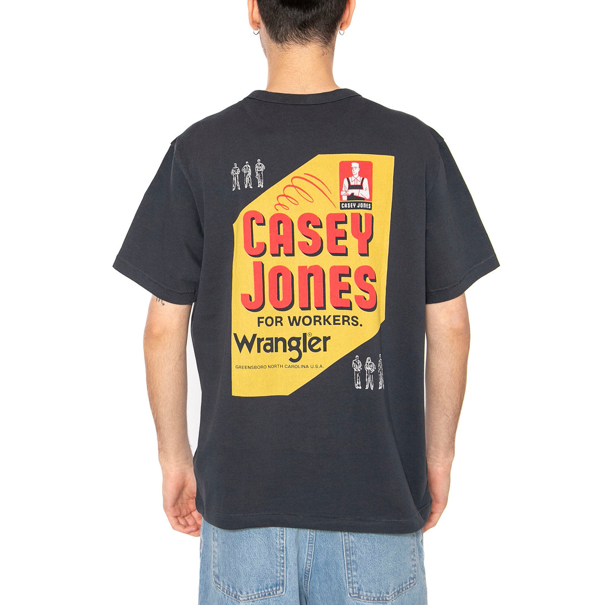 CJ Graphic Tee Dark Navy - Maglietta Girocollo Uomo Blu 112362801 . WRANGLER 