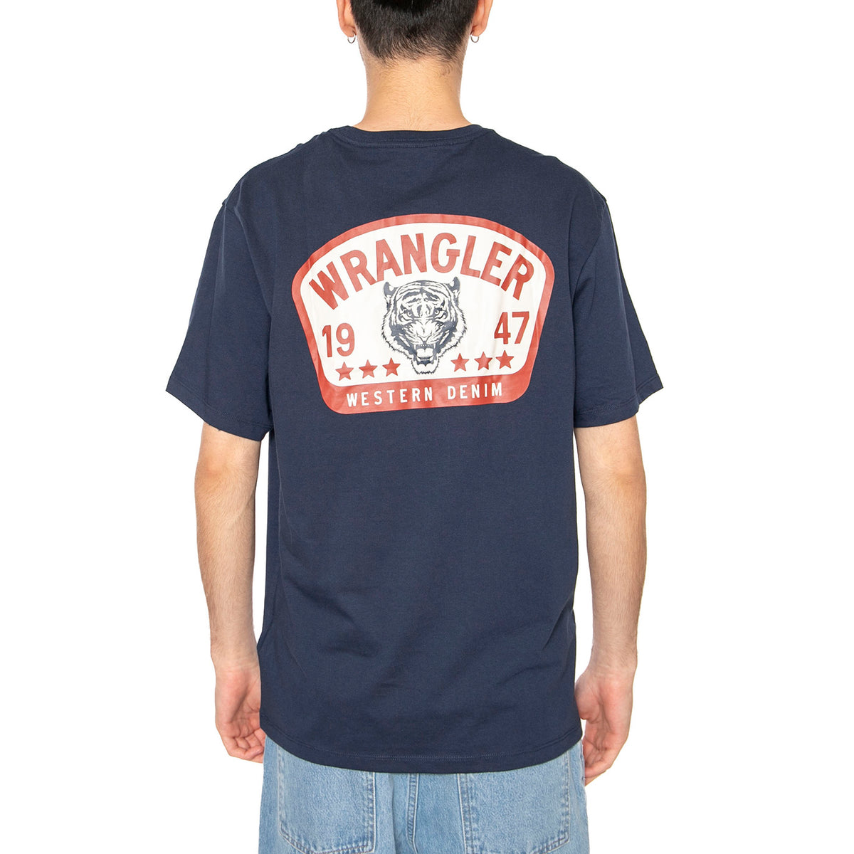 Graphic Tee Navy - Maglietta Girocollo Uomo Blu 112362806 . WRANGLER 