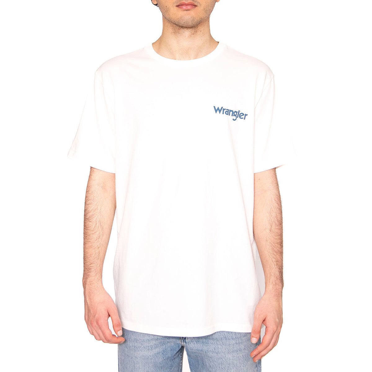 Graphic Tee Worn White - Maglietta Girocollo Uomo Bianca 112362835 . WRANGLER 