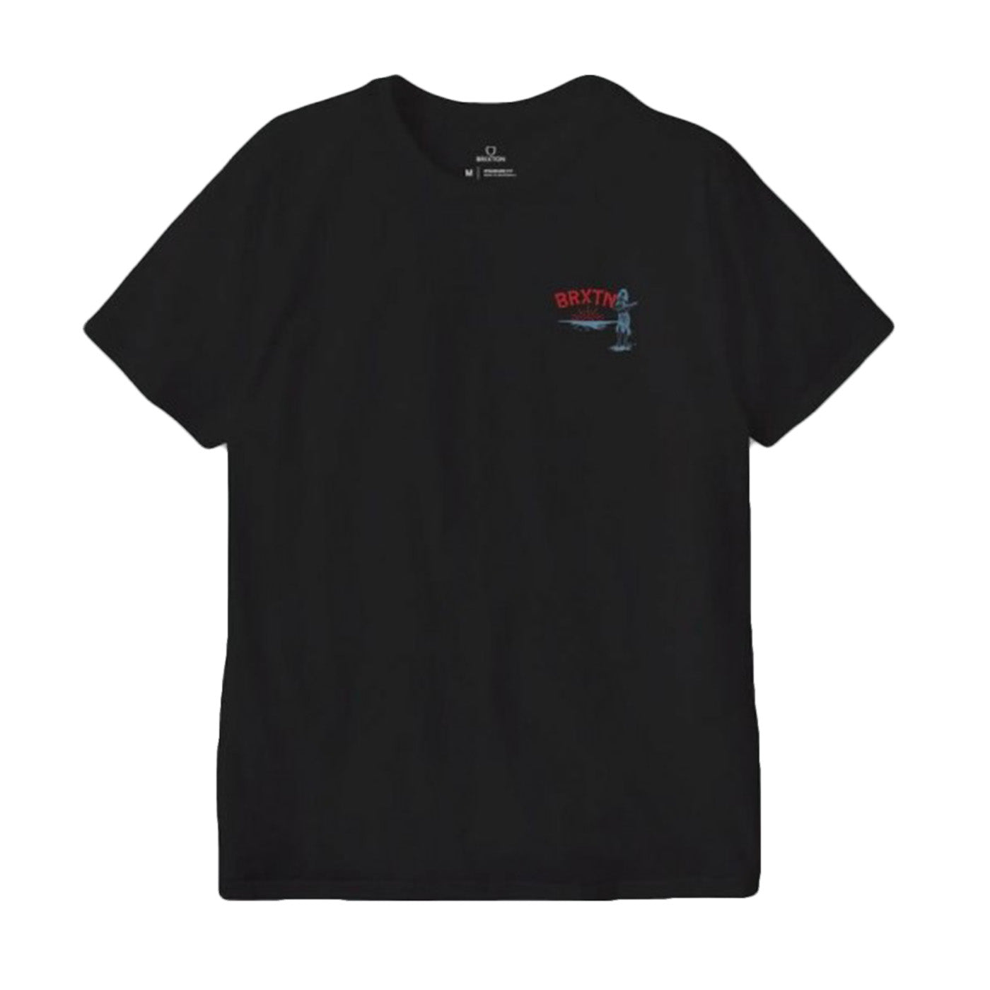 GOOD TIME S/S TLRT BLACK - Maglietta Girocollo Uomo Nera 16858-BLACK . BRIXTON 