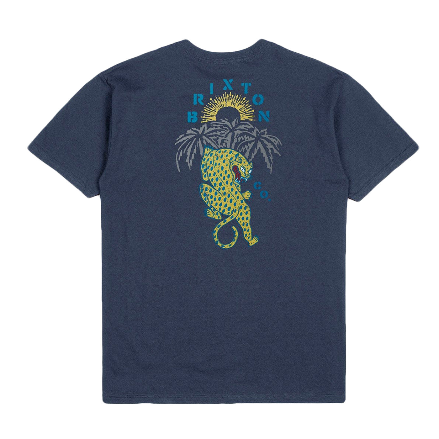 SEEKS S/S TEE WASHED NAVY - Maglietta Girocollo Uomo Blu 17081-WANAV . BRIXTON 