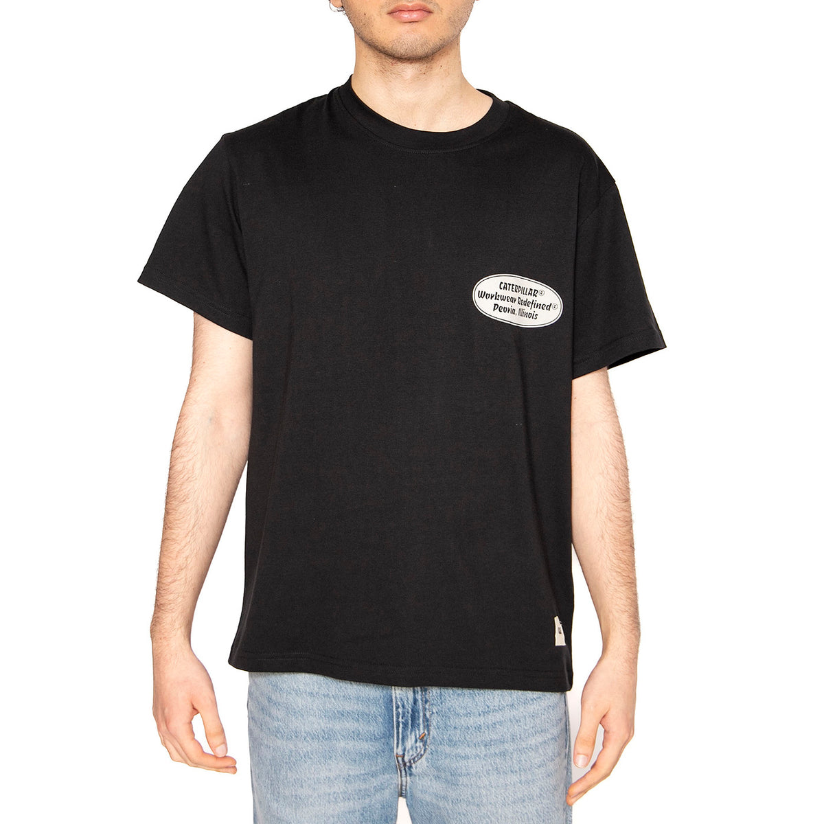 MNT T-Shirt  Black - Maglietta Girocollo Uomo Nera 6010117-10158 . CAT 