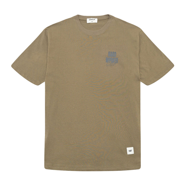 WORKER T-SHIRT MILITARY OLIVE - Maglietta Girocollo Uomo Verde 6010134-12365 . CAT 