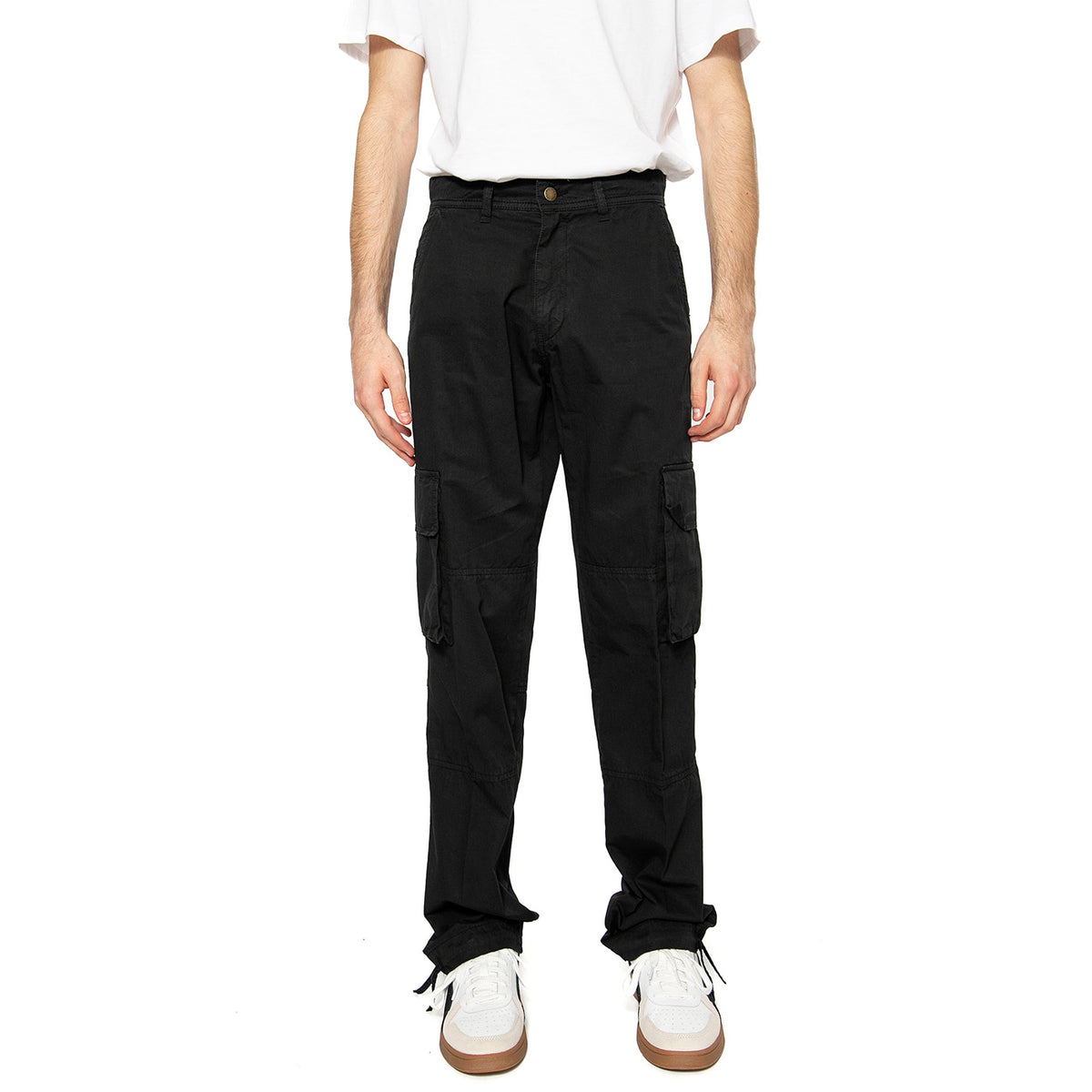 Light Cargo Black Pant - Pantaloni Uomo Neri 6080149-10158 . CAT 