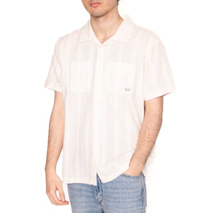 Marcos S/S Shirt Beige - Camicia Maniche Corte Uomo Beige 311500128-ANT . DARK SEAS 