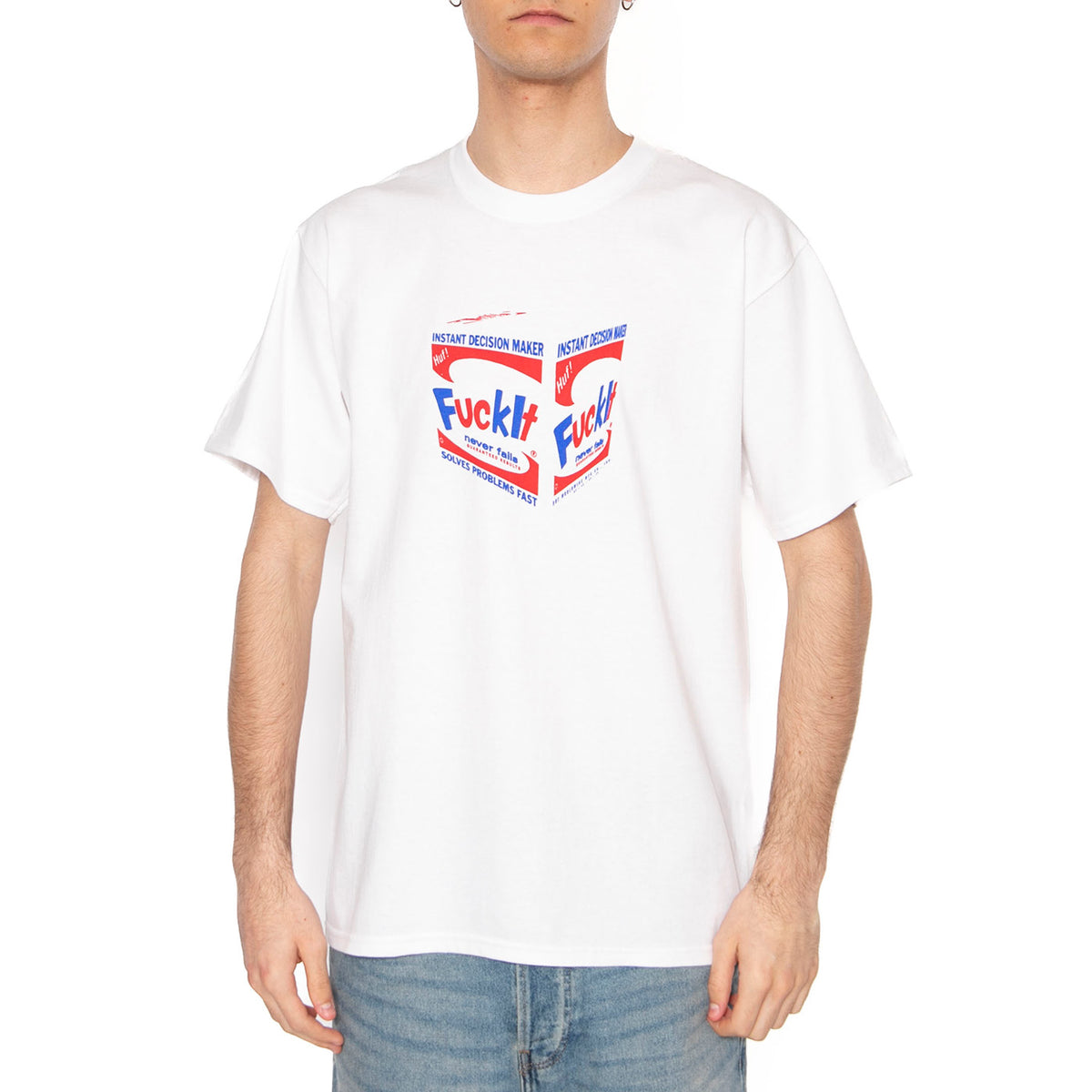 Illo Box - Maglietta Girocollo Uomo Bianca TS01725-WHITE . HUF 