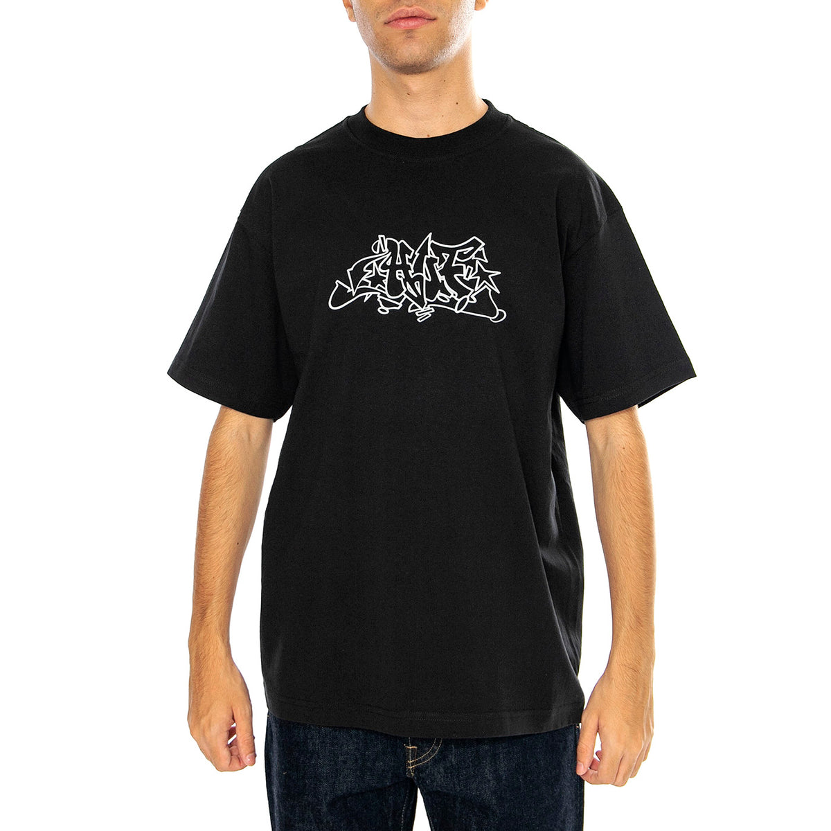 Outline S/S Tee Black - Maglietta Girocollo Uomo Nera TS02288-BLACK . HUF 