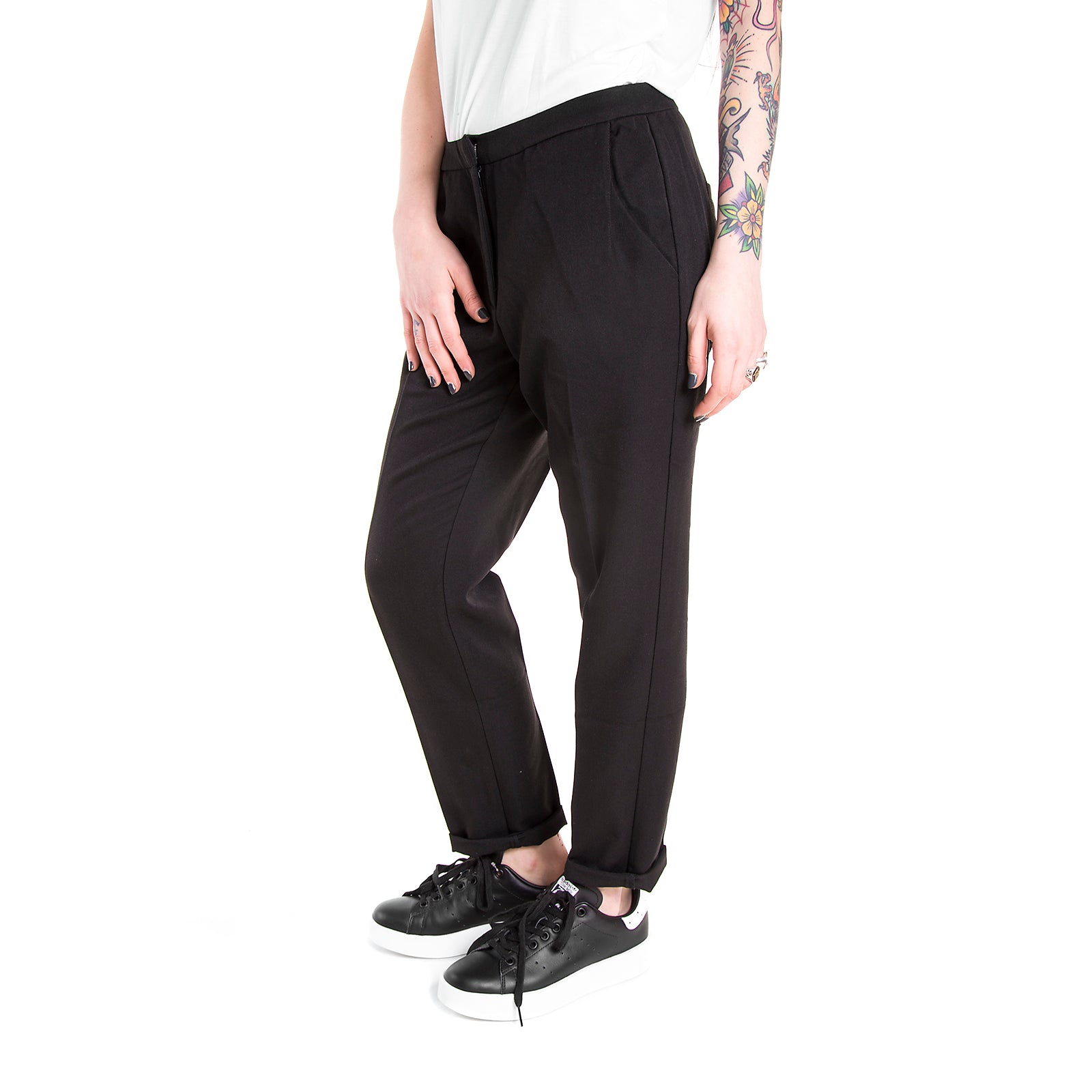 HALLE 2.0 - Pantaloni Donna Neri 6170e54-999 . MINIMUM 
