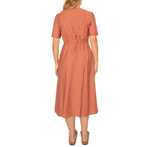 Biola 9853 Brown Dress - Abito Donna Marrone 180659853-1336 . MINIUM 