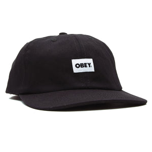 Bold Organic 6 Panel Strapback - Cappellino con Visiera Nero 100580256-BLK . OBEY 