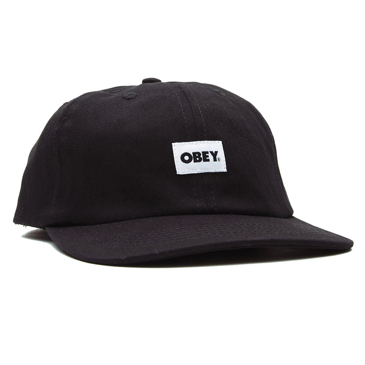 Bold Organic 6 Panel Strapback - Cappellino con Visiera Nero 100580256-BLK . OBEY 
