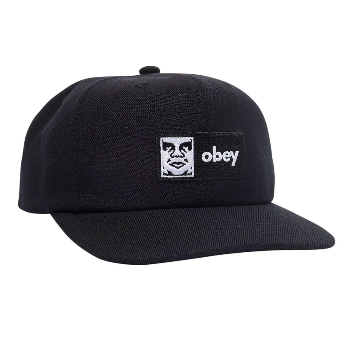 Obey Case 6 Panel Classic Snapback - Cappellino con Visiera Nero 100580351-BLK . OBEY 