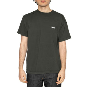 Obey Bold Icon Heavywheight Tee - Maglietta Girocollo Uomo Verde 166913439-RSI . OBEY 