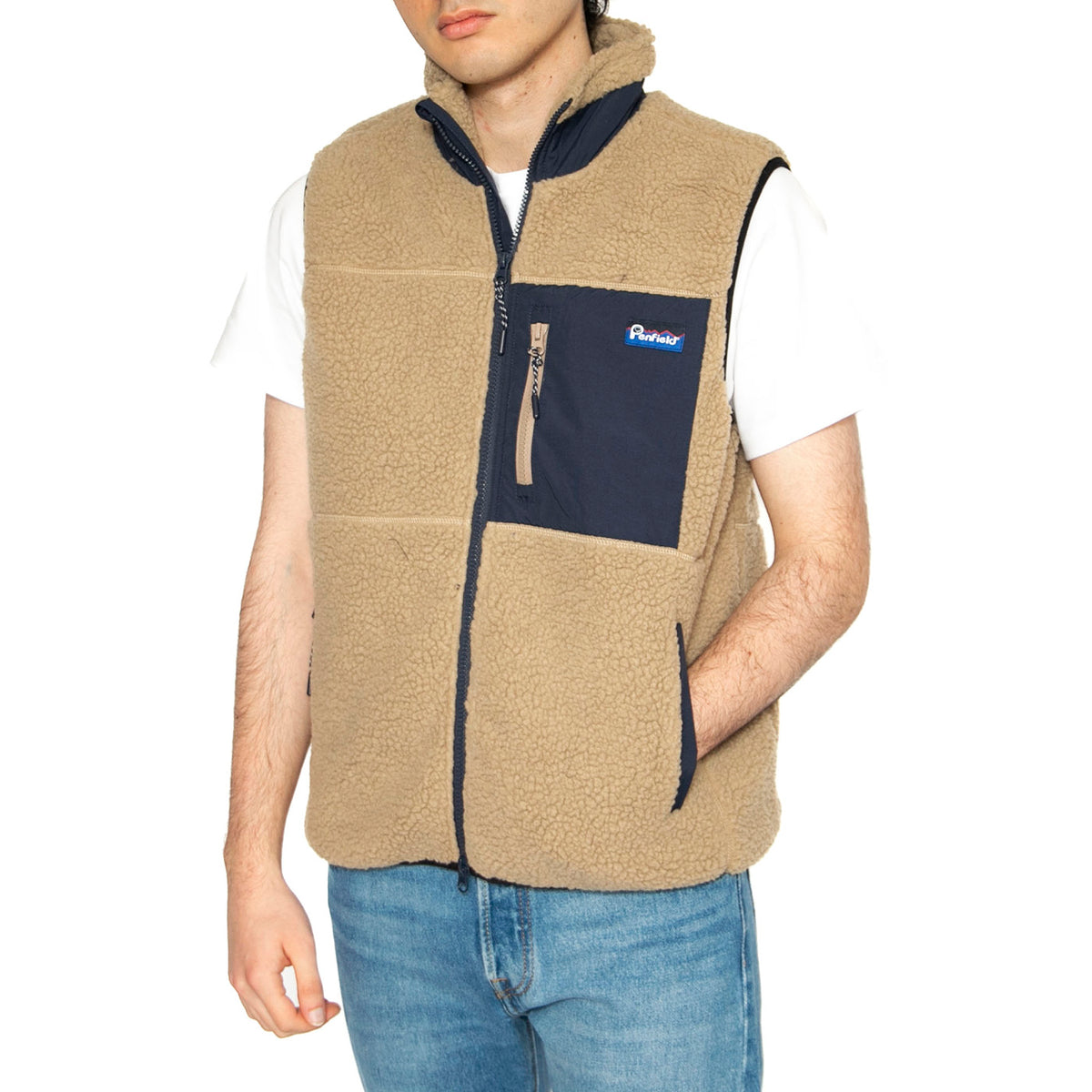 Mattawa Vest Chinchilla - Giacca Smanicata Uomo Beige PFD0372-H24 . PENFIELD 