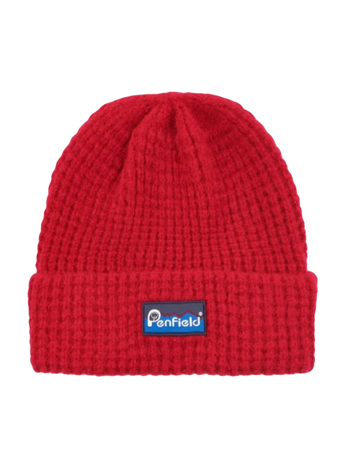 WAFFLE BEANIE HAT EQUESTRIAN RED - Cappellino a Cuffia Rosso PFD0563-L77 . PENFIELD 