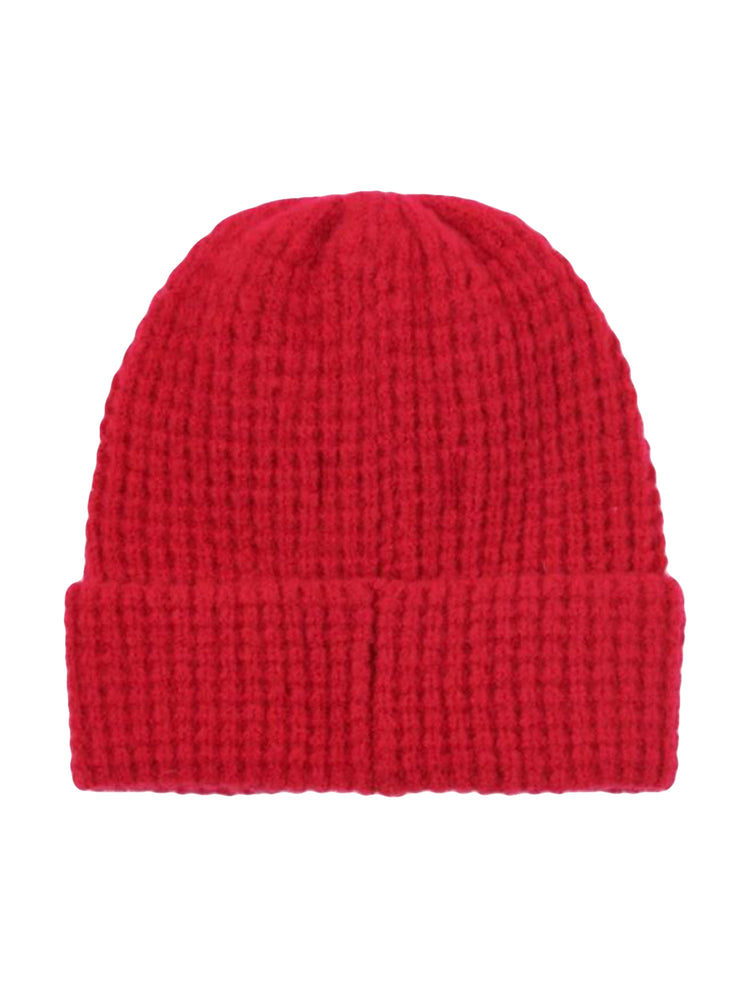 WAFFLE BEANIE HAT EQUESTRIAN RED - Cappellino a Cuffia Rosso PFD0563-L77 . PENFIELD 