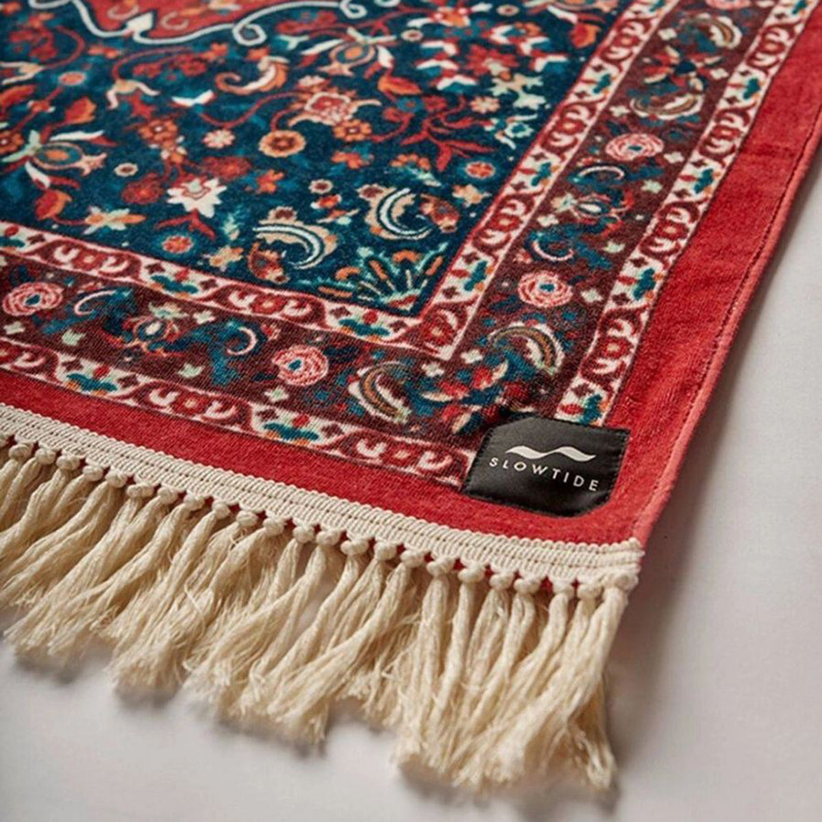 Haven Multicoloured Beach Towel - Telo Mare Multicolore ST086-BURGUNDY . SLOWTIDE 