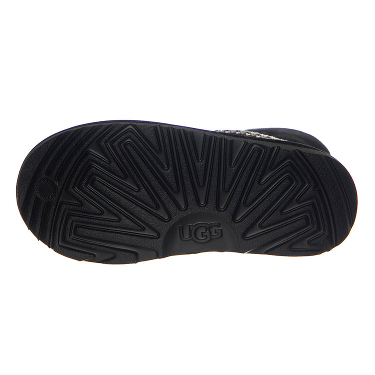 K Classic Mini Crescent Black - Stivali Bambini Neri UGKCLMCRBK1157697K . UGG 