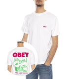 OBEY Art Studio Flowers Tee -- T-shirt Crew Homme Blanc Homme OBEY