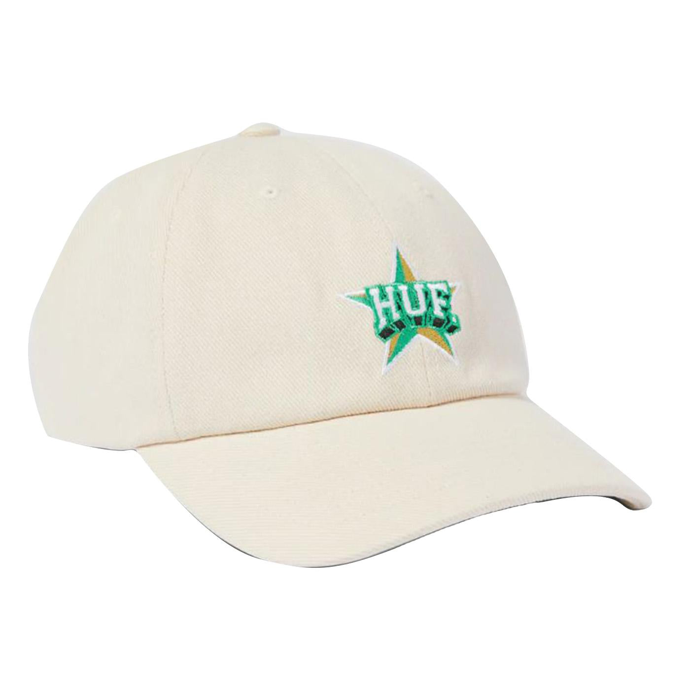 All Star 6 Panel CV Hat - Cappellino con Visiera Bianco HT00799-IVORY  HUF 