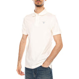 TARTAN PIQUE POLO WHISPER WHITE / CLASSIC - Polo Homme Blanc Homme BARBOUR