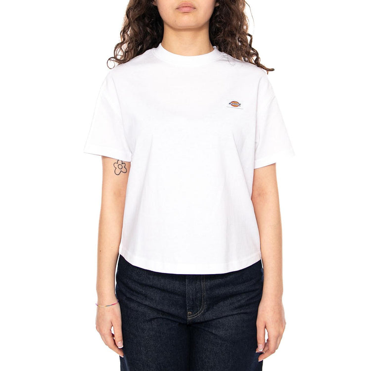 OAKPORT BOXY SS TEE - Maglietta Girocollo Donna Bianca DK0A4Y8L WHX1 DICKIES 