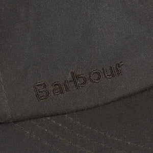 Wax Sports Cap Olive - Cappellino con Visiera Marrone FW22-MHA0005-OL71 . BARBOUR 