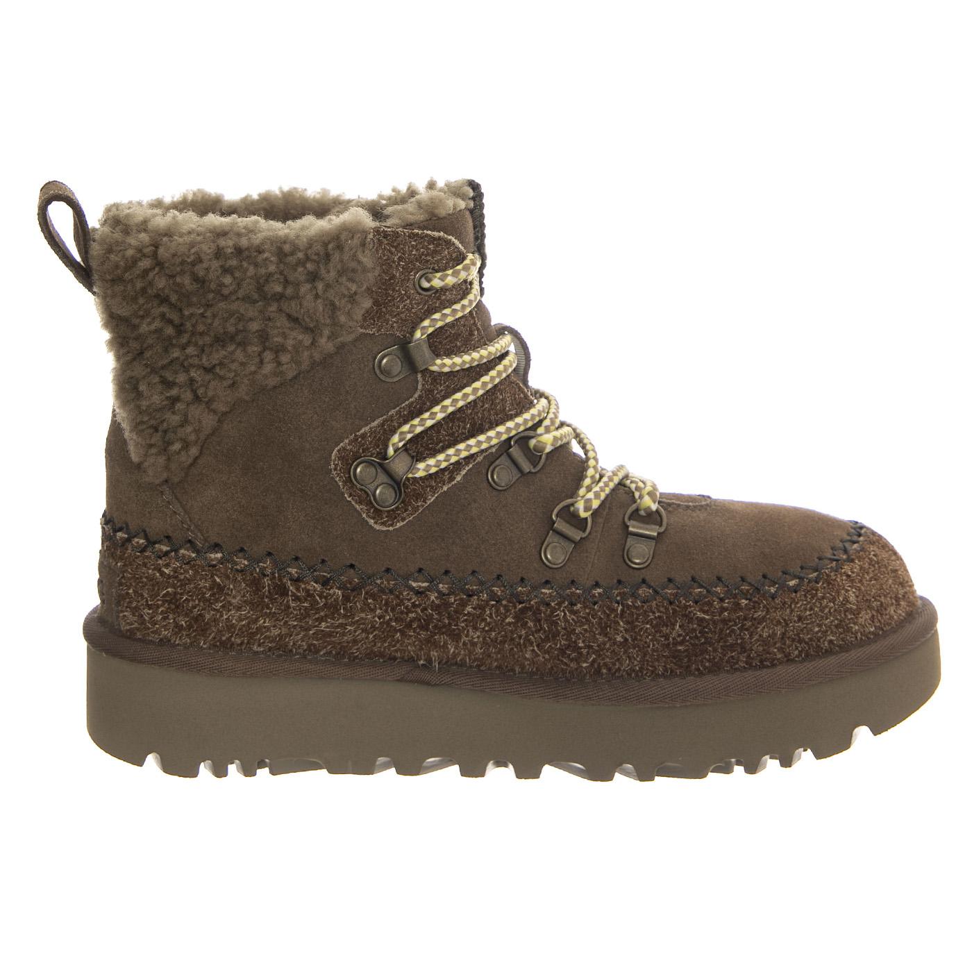 W Classic Alpine Lace-Up Hickory - Stivali Donna Marroni UGSCALPLHCK1158271W  UGG 