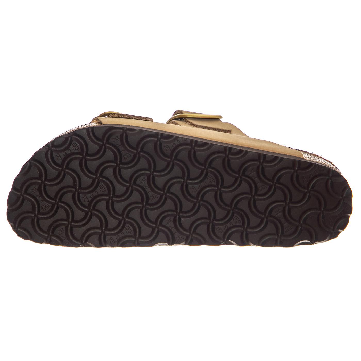 Arizona Big Buckle sandcastle, Nubuck Leather - Sandali Donna Beige 1024064 . BIRKENSTOCK 