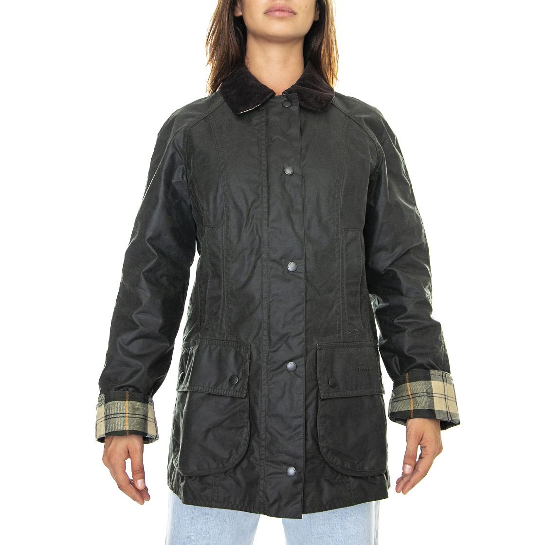 Beadnell Wax Jacket Sage - Giacca Invernale Donna Verde FW22-LWX0667-SG91 . BARBOUR 