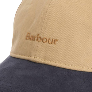 Langdale Cap Sandstone/Navy - Cappellino con Visiera Beige / Blu MHA0934 SN15 BARBOUR 