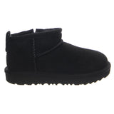 UGG Classic Ultra Mini Black - Chaussures Enfant en Daim Noir Enfant UGG