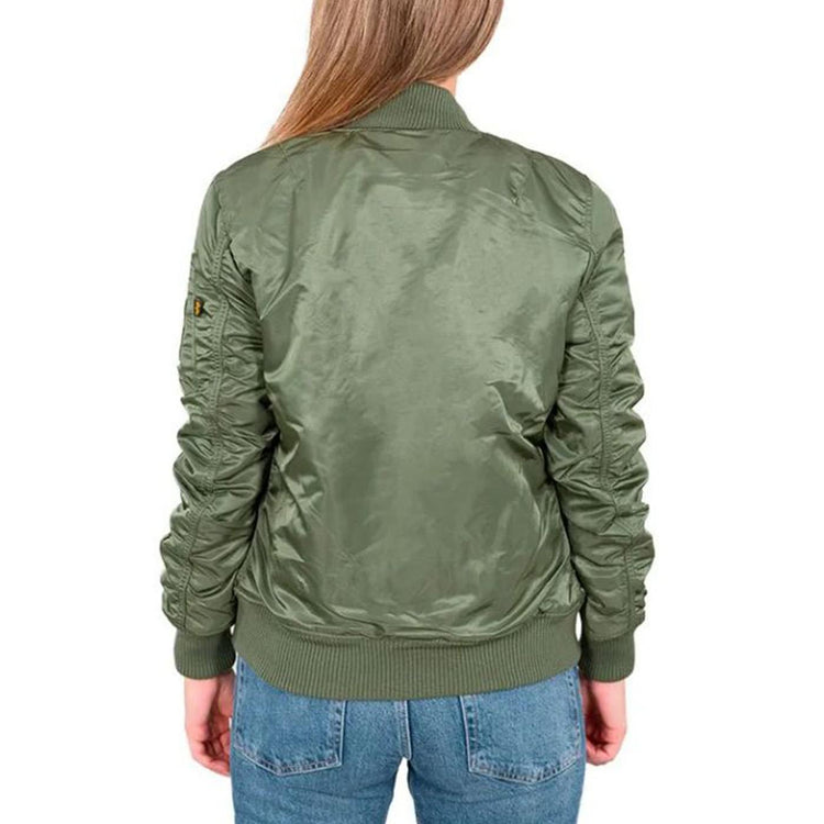 W MA-1 VF 59 SAGE GREEN - Giacca Bomber Donna Verde Militare 26378_1 . ALPHA INDUSTRIES 