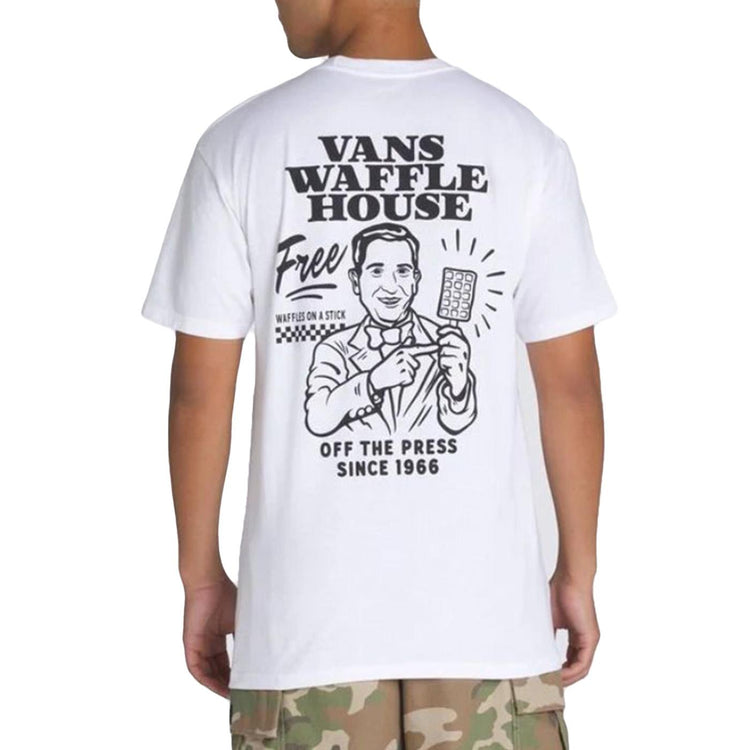 DEATH GRIP SS WHITE - Maglietta Girocollo Uomo Bianca VN000M5AWHT1 . VANS 