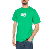 STRETCH LOGO SS TEE VIVID VERDANT - T-shirt Col Rond Homme Vert Homme VANS