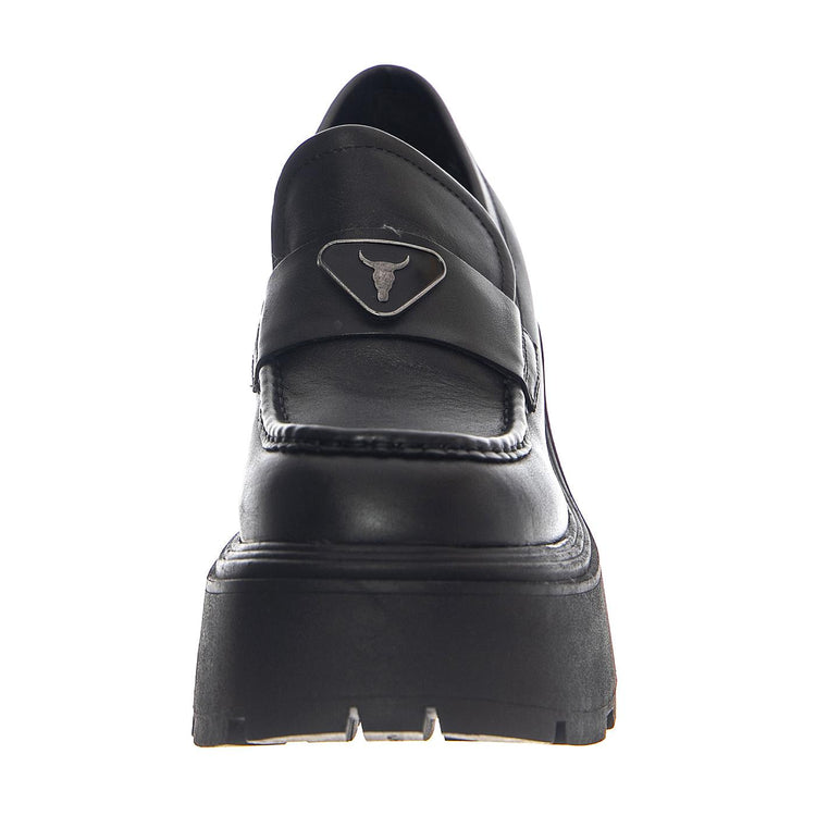 Spoiled Black Leather - Moccasini Donna Neri WSSSPOILED-BLK  WINDSOR SMITH 