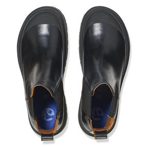 Prescott Slip On Men Black Pull Up Leather Boots - Stivaletti Uomo Neri 1025206  BIRKENSTOCK 