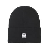 Icon Patch Beanie Black - Bonnet en Maille Piquée Noir OBEY