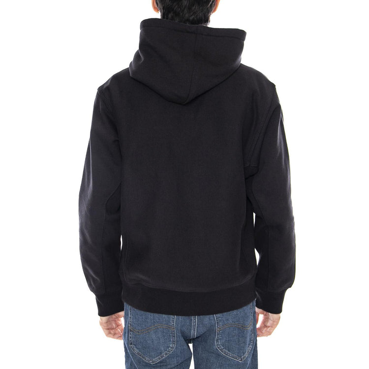 Hooded American Script Sweat Black - Felpa con Cappuccio Uomo Nera I028279.89XX  CARHARTT WIP 