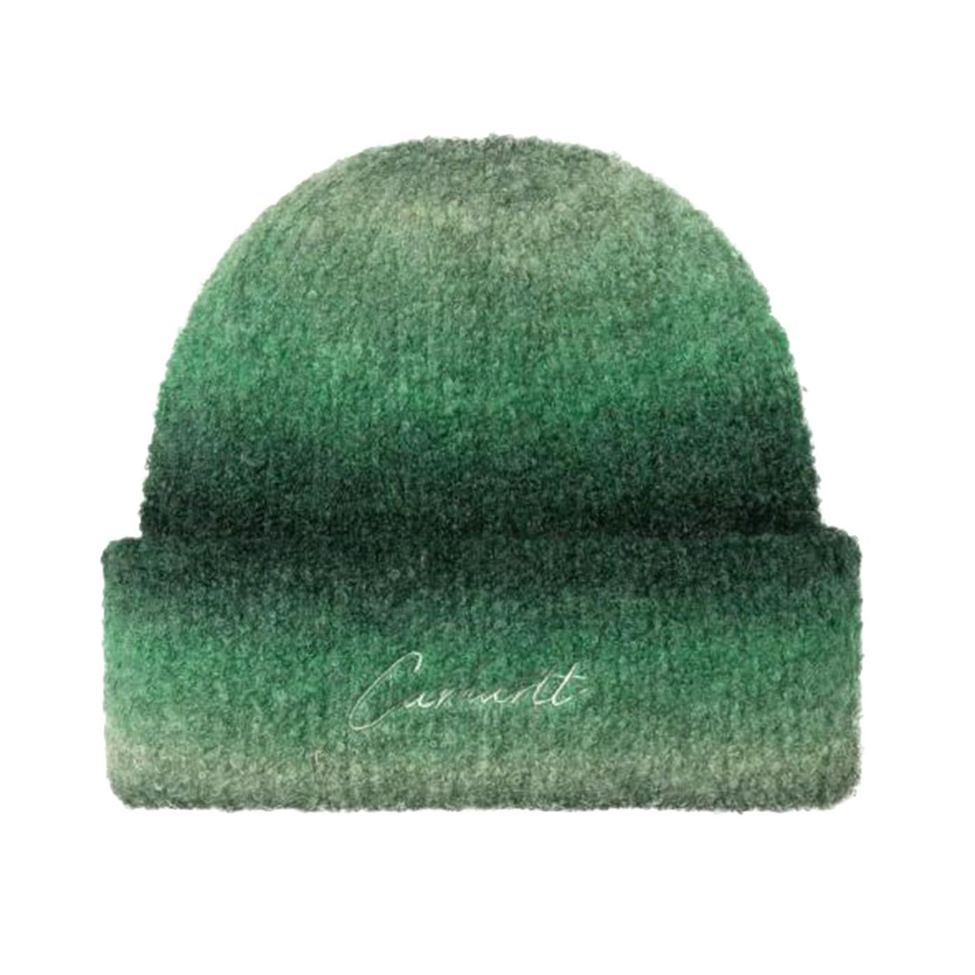 Tony Beanie Tony Stripe Jacquard, Dark Fir / Pale Olive - Cappellino a Cuffia Verde I035463.3DIXX . CARHARTT WIP 