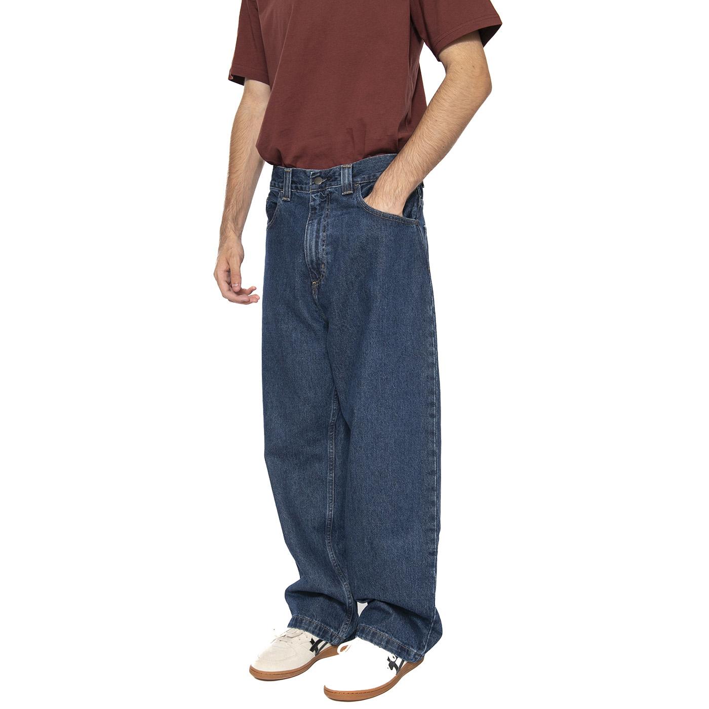 Baggy Jeans Relaxed Carhartt WIP Brandon - Pantaloni Uomo Blu I035893-106 . CARHARTT WIP 