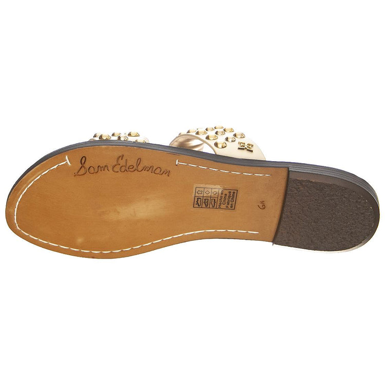 GIANETTA - Sandali Bassi con Borchie Donna Beige SESGIANET-H6058L1100 . SAM EDELMAN 