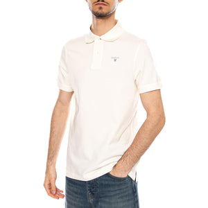 TARTAN PIQUE POLO WHISPER WHITE / CLASSIC - Polo Uomo Bianca MML0012 WH71 BARBOUR 